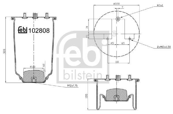 Bellow, air suspension